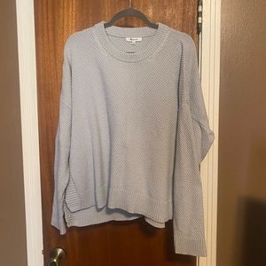 Madewell sweater. Light blue/gray